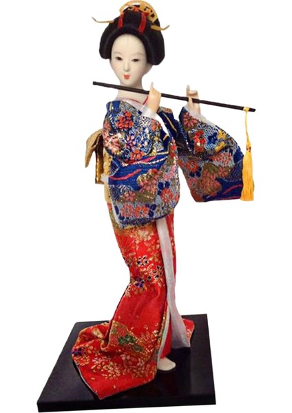 Dekorasyon Kırmızı Için 12 "japon Geyşa Oryantal Heykelciği (Yurt Dışından)