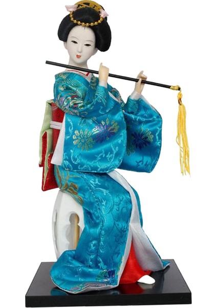 Dekorasyon Mavi Için 12 "japon Geyşa Oryantal Heykelciği (Yurt Dışından)