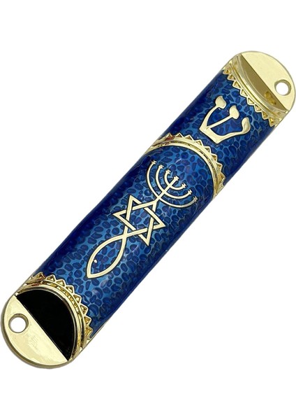 Yahudi Için 4.1 Inç Yahudi Mezuzah Kılıfı Süsleme Sağlam Mavi (Yurt Dışından)