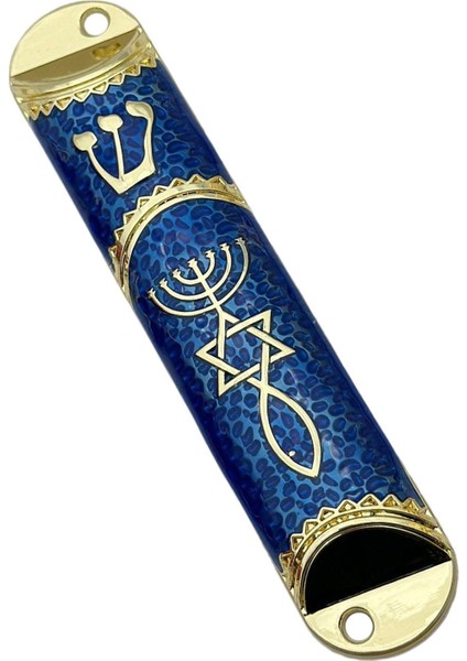 Yahudi Için 4.1 Inç Yahudi Mezuzah Kılıfı Süsleme Sağlam Mavi (Yurt Dışından) fiyatları