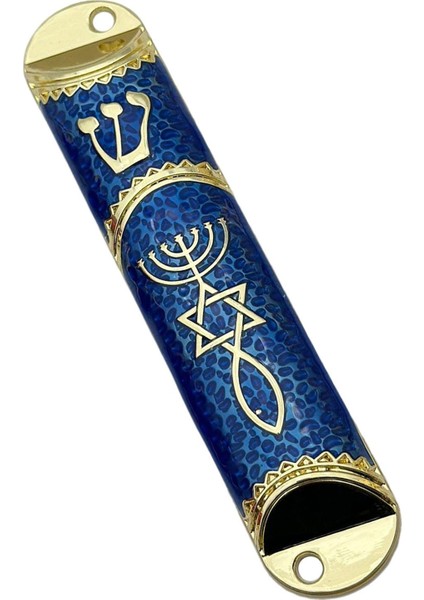 Yahudi Için 4.1 Inç Yahudi Mezuzah Kılıfı Süsleme Sağlam Mavi (Yurt Dışından) fırsatları