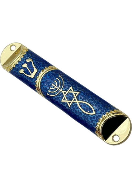 Yahudi Için 4.1 Inç Yahudi Mezuzah Kılıfı Süsleme Sağlam Mavi (Yurt Dışından) indirimleri