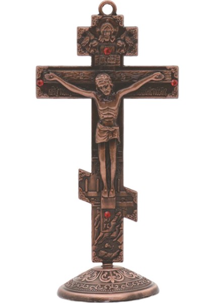 Crucifix Duvar Geçişleri Antika Metal Haç Masa Ofis Raf Retro Tarzı Kırmızı (Yurt Dışından) modelleri