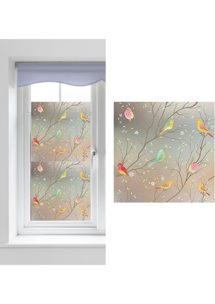 Pencere Gizlilik Filmi Kuş Pencere Yatak Odası Yurt Otel Için Statik Sarılır 45CMX200CM (Yurt Dışından) modelleri