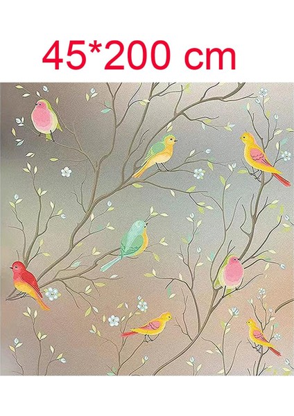 Pencere Gizlilik Filmi Kuş Pencere Yatak Odası Yurt Otel Için Statik Sarılır 45CMX200CM (Yurt Dışından) indirimleri