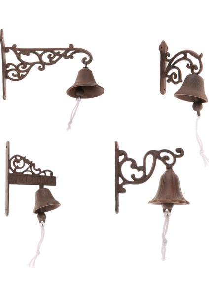 I Vintage Metal Kapı Duvara Monte Dökme Kablosuz A (Yurt Dışından)