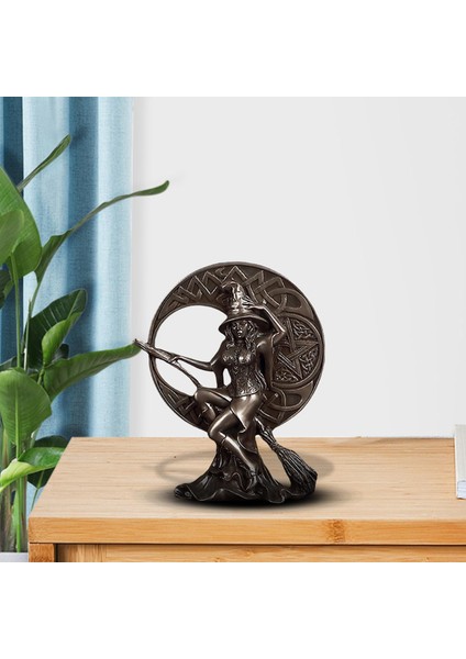 Cadı Heykeli Karakterler Heykel Figürleri Üstü Kitaplık Dekorasyon 13X5X16 cm (Yurt Dışından) indirimleri