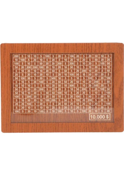 Sayaç Göstergeli, Para Hedefli ve Numaralı Retro Kumbara Para Tasarrufu 10000 Dolar (Yurt Dışından)