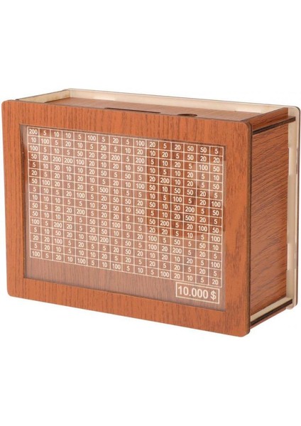 Sayaç Göstergeli, Para Hedefli ve Numaralı Retro Kumbara Para Tasarrufu 10000 Dolar (Yurt Dışından)