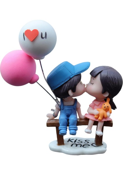Araba Pano Süslemeleri, Şekil Heykeli, Balon Süsü, Aksiyon Figürü Mavi Pembe (Yurt Dışından)