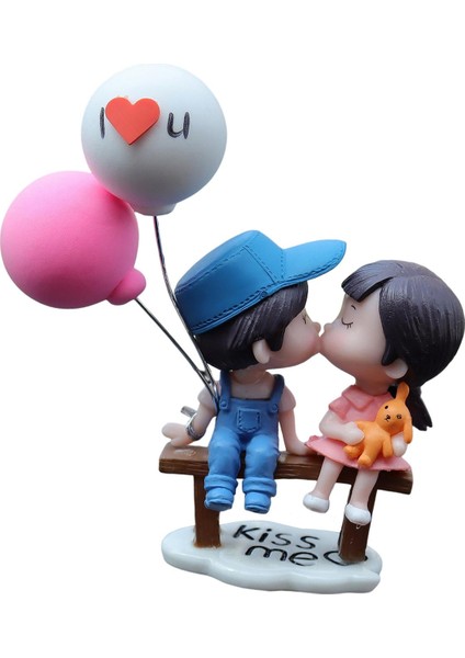 Araba Pano Süslemeleri, Şekil Heykeli, Balon Süsü, Aksiyon Figürü Mavi Pembe (Yurt Dışından)