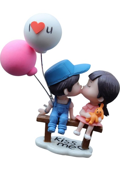 Araba Pano Süslemeleri, Şekil Heykeli, Balon Süsü, Aksiyon Figürü Mavi Pembe (Yurt Dışından)