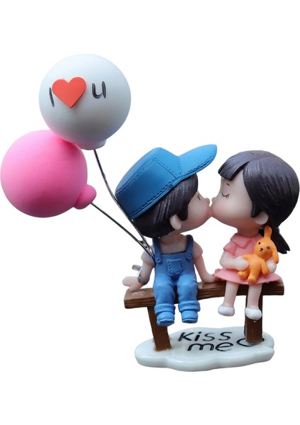 Araba Pano Süslemeleri, Şekil Heykeli, Balon Süsü, Aksiyon Figürü Mavi Pembe (Yurt Dışından)