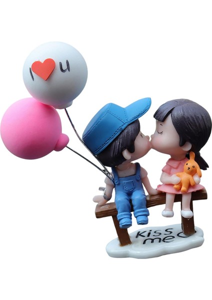 Araba Pano Süslemeleri, Şekil Heykeli, Balon Süsü, Aksiyon Figürü Mavi Pembe (Yurt Dışından)