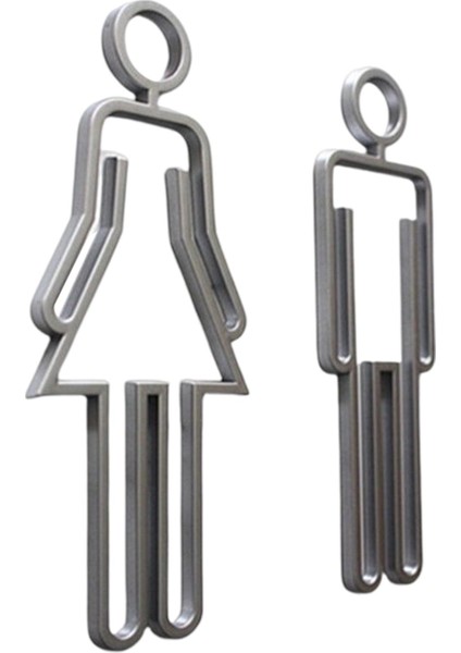 Kadın Tuvalet Çıkartmaları Şekil Set Mağaza Için Dekor (Yurt Dışından)