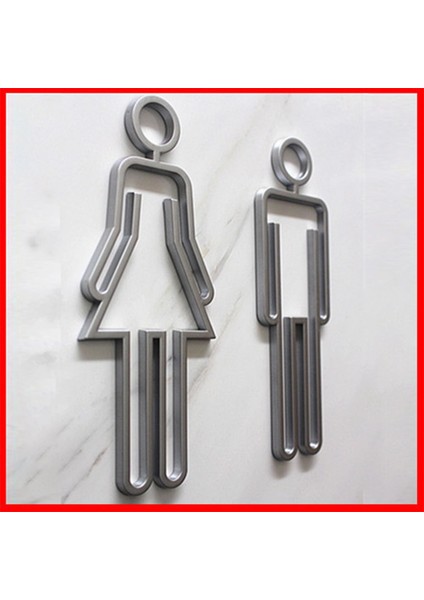 Kadın Tuvalet Çıkartmaları Şekil Set Mağaza Için Dekor (Yurt Dışından) fiyatları