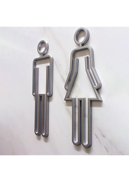 Kadın Tuvalet Çıkartmaları Şekil Set Mağaza Için Dekor (Yurt Dışından) indirimleri