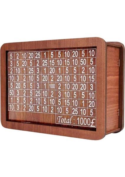 Sayaç Göstergeli, Para Hedefli ve Numaralı Retro Kumbara Para Tasarrufu 1000 Pound (Yurt Dışından)