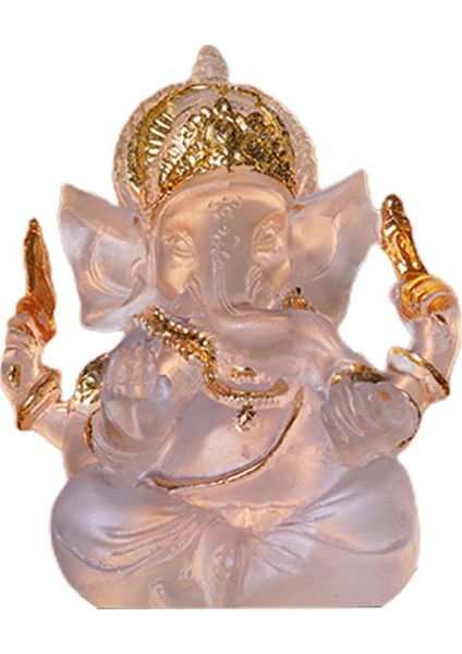 Ganesha Heykeli Elephant Buda Heykeliı Reçine Heykel Süsleri 7.6x7.5x8.5cm (Yurt Dışından) indirimleri