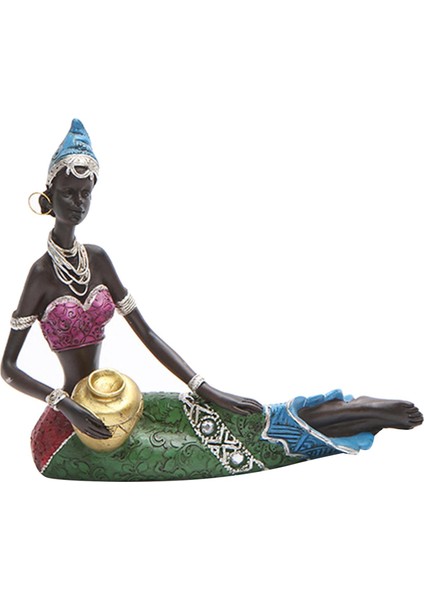 Nefis Afrika Heykel Tribal Bayan Kadın Heykelcik Reçine Heykeli Sanat Hediye B 16.5X6X15 cm (Yurt Dışından) fiyatları