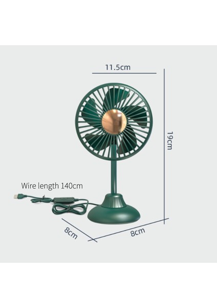 Taşınabilir Mini Araba Fanı Güçlü Sessiz Fan 3 Hız (Yurt Dışından)