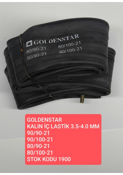 Golden Star Goldenstar Kalın Iç Lastik 3,5-4,0 mm     90/90-21 - 90/100-21 - 80/90-21 - 80/100-21