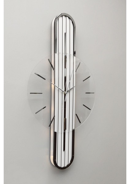 Stylish Desıgn-Aynalı-65 cm -Pıllı Led-Sessiz Mekanizma-Asse