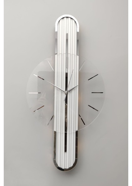 Stylish Desıgn-Aynalı-65 cm -Pıllı Led-Sessiz Mekanizma-Asse