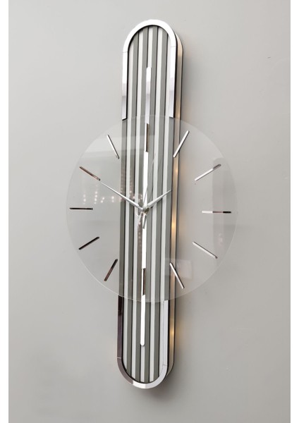 Stylish Desıgn-Aynalı-65 cm -Pıllı Led-Sessiz Mekanizma-Asse