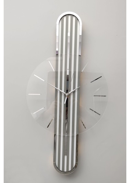 Stylish Desıgn-Aynalı-65 cm -Pıllı Led-Sessiz Mekanizma-Asse