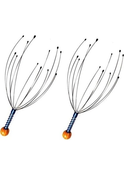 Kafa Masaj Aleti 2 Adet Baş Boyun Saç Kaşıma Teli Baş Masaj Aleti