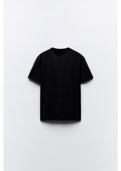 Yoga Yazı Baskılı Siyah Kadın T-Shirt fiyatları