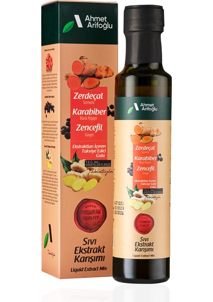 Zerdeçal Fesleğen Zencefil Sıvı Ekstraktı 225 ml