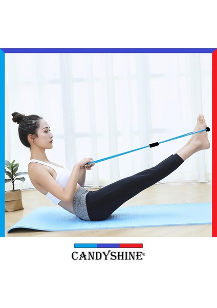 Candy Shine Pilates Jimnastik Egzersiz Direnç Lastik Yoga Spor Kondisyon Aerobik Vücut Şekillendir Sıkılaştır