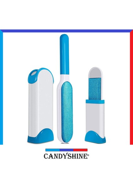 Candy Shine Temizlenebilir Tüy Toplama Fırça & Yıkanabilir Rulo Seti