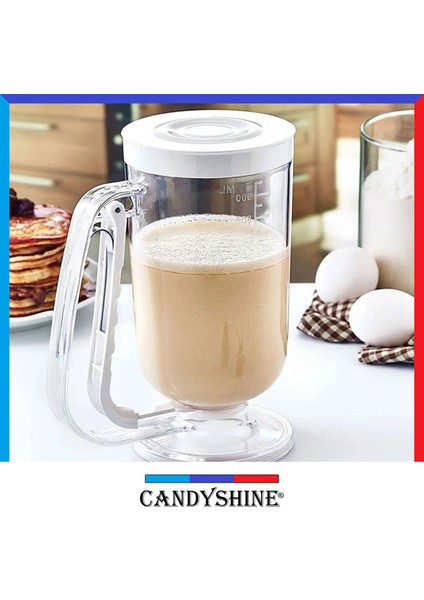 CandyShine Ölçekli Hamur Porsiyonlayıcı Pancake Krema Puding Akıtma Yardımcısı