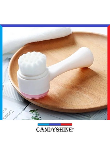 CandyShine Çift Taraflı Arındırıcı Yüz Temizleme Fırçası