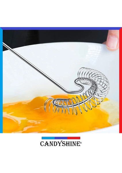 CandyShine Yaylı Yumurta Çırpıcısı Pratik Mutfak Gereci