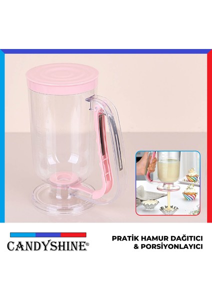 Ölçekli Hamur Porsiyonlayıcı Pancake Krema Puding Akıtma Yardımcısı