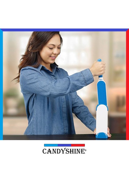 CandyShine Premium Kendini Temizleyen Mucize Tüy Toz Toplayıcı Fırça Seti Pratik Tüy Toz Toplama Aleti Uzun Ömürlü