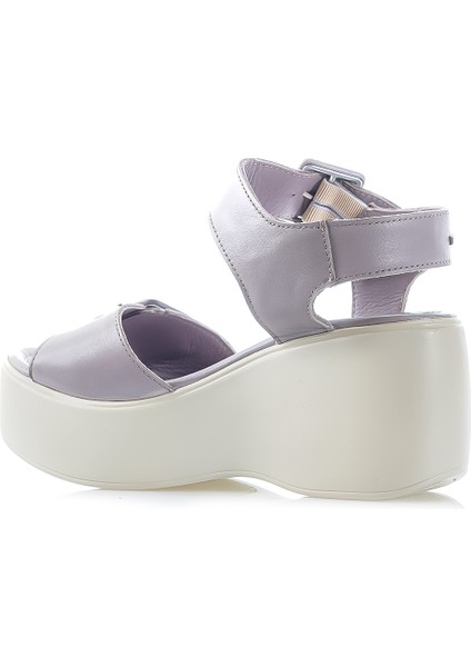 Kadın Hakiki Deri Dolgu Topuklu Comfort Günlük Sandalet (36-40) 24Y 2313101Y Z modelleri