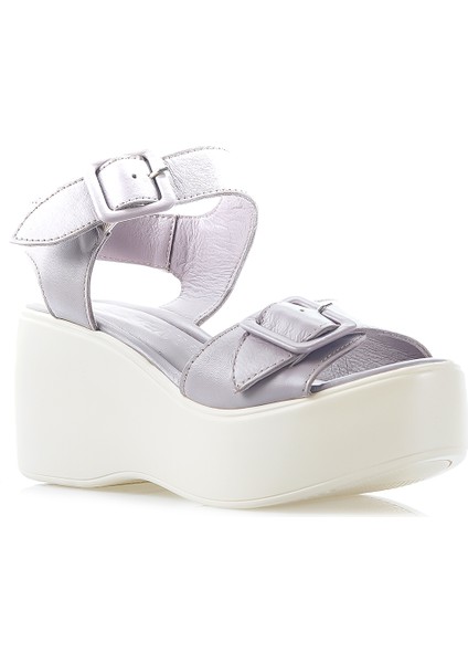 Kadın Hakiki Deri Dolgu Topuklu Comfort Günlük Sandalet (36-40) 24Y 2313101Y Z fırsatları