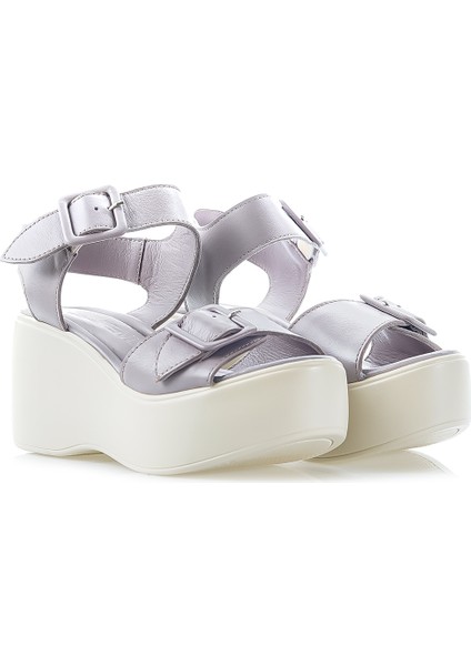Kadın Hakiki Deri Dolgu Topuklu Comfort Günlük Sandalet (36-40) 24Y 2313101Y Z indirimleri
