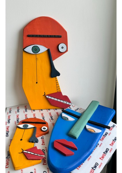 El Yapımı Ahşap Dekoratif Tablo/bohem Sanat Eseri,hediye,retro,picasso Tablo,gallery Mor-Duvar Dekor-Balkon-Salon-Yatakodası-Mutfak Duvar