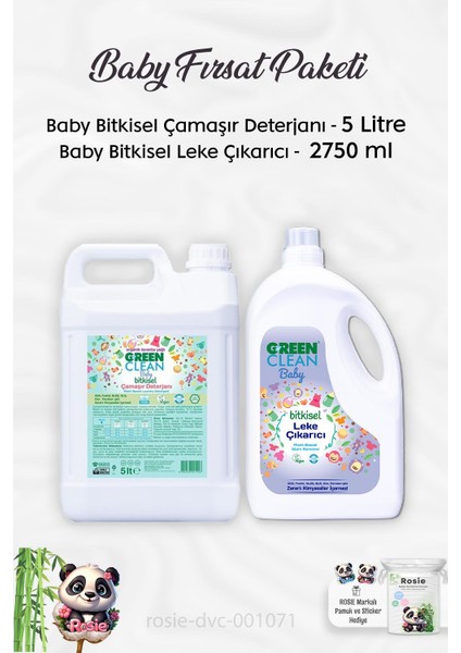 Baby Bitkisel Leke Çıkarıcı 2750 Ml, Baby Çamaşır Deterjanı ve Rosıe
