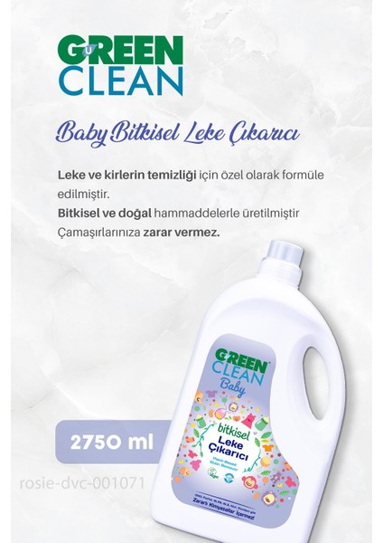 Baby Bitkisel Leke Çıkarıcı 2750 Ml, Baby Çamaşır Deterjanı ve Rosıe