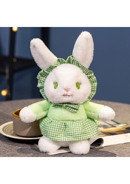 30 cm Küçük Taze Dantel Etek Loli Tavşan Bebek Beyaz Tavşan Peluş Oyuncak (Yurt Dışından)
