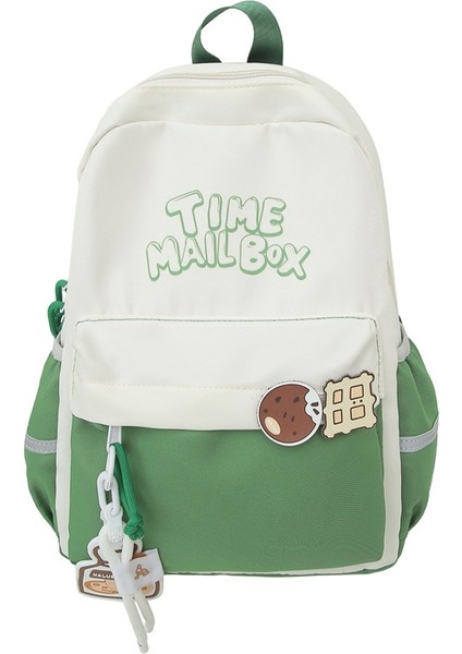 Kadınlar Için Okul Çantaları, Orta ve Lise Öğrencileri Için Şık Görünümlü, Geniş Kapasiteli, Kontrast Renkli, Çok Bölmeli Sırt Çantaları (Yurt Dışından)