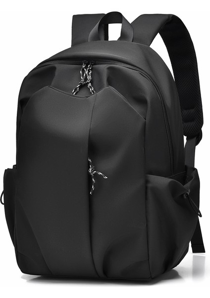 Düz Renk Basit Sırt Çantası Çok Yönlü 16 Inç Bilgisayar Çantası Omuz Öğrenci Sırt Çantası (Yurt Dışından)