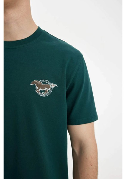 Erkek T-Shirt Koyu Yeşil C5672AX/GN650 modelleri